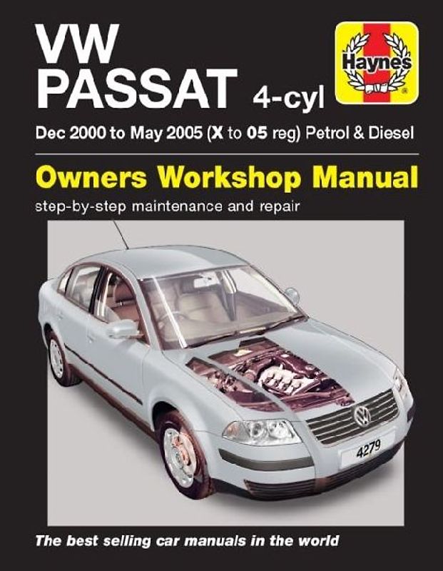 VW Passat Petrol & Diesel (Dec 00 - May 05) Haynes Repair Manual