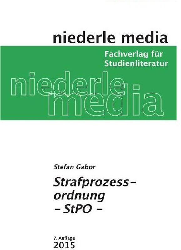 Strafprozessordnung - StPO - 2022