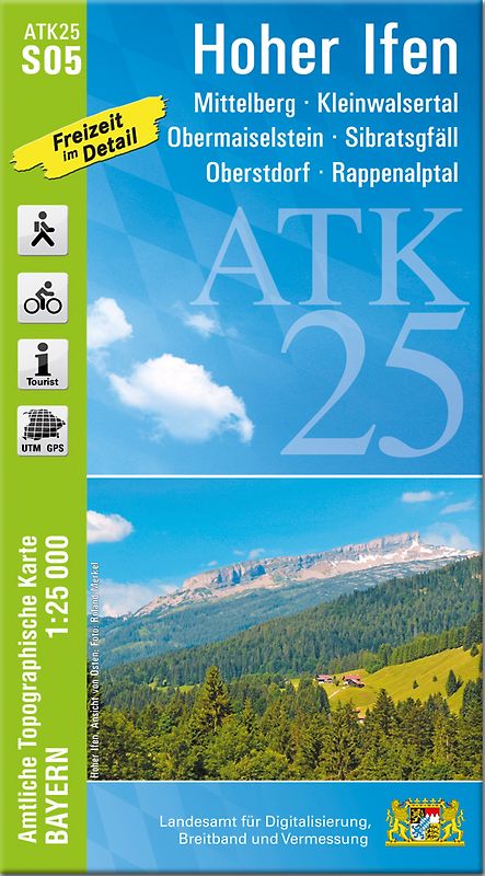 ATK25-S05 Hoher Ifen (Amtliche Topographische Karte 1:25000)