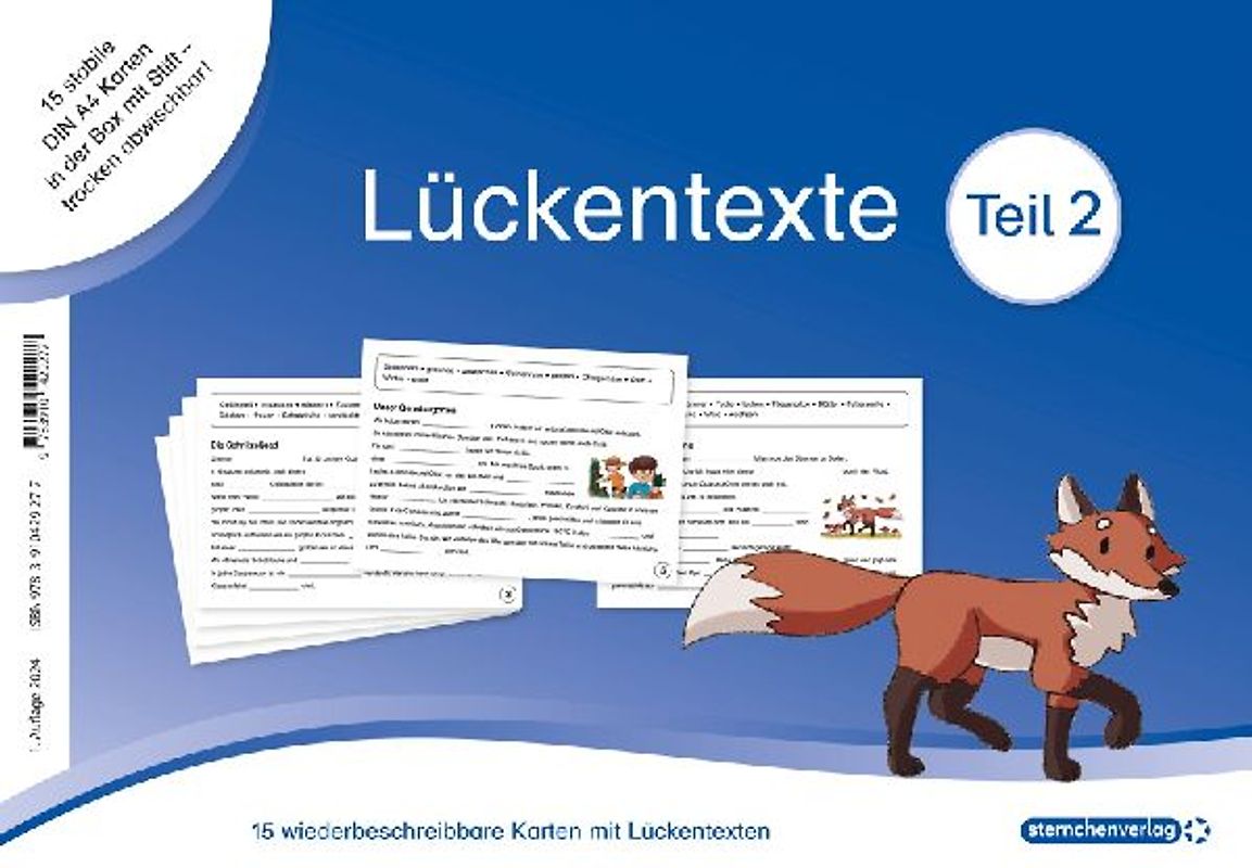 Lückentexte Teil 2 - für die 2. und 3. Klasse