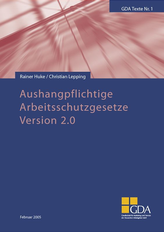 Aushangpflichtige Arbeitsschutzgesetze