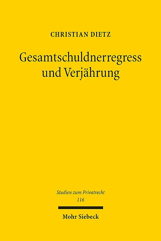 Gesamtschuldnerregress und Verjährung