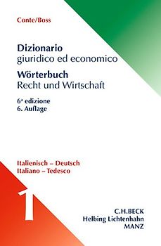 Fachwörterbuch Recht und Wirtschaft Teil 1: Italienisch-Deutsch