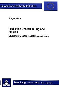 Radikales Denken in England: Neuzeit