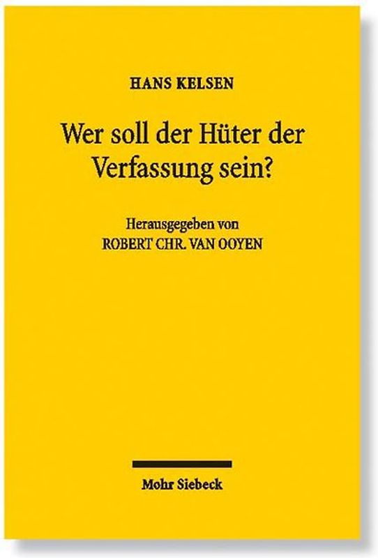 Wer soll der Hüter der Verfassung sein?