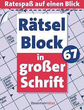 Rätselblock in großer Schrift 67 - 5er VE