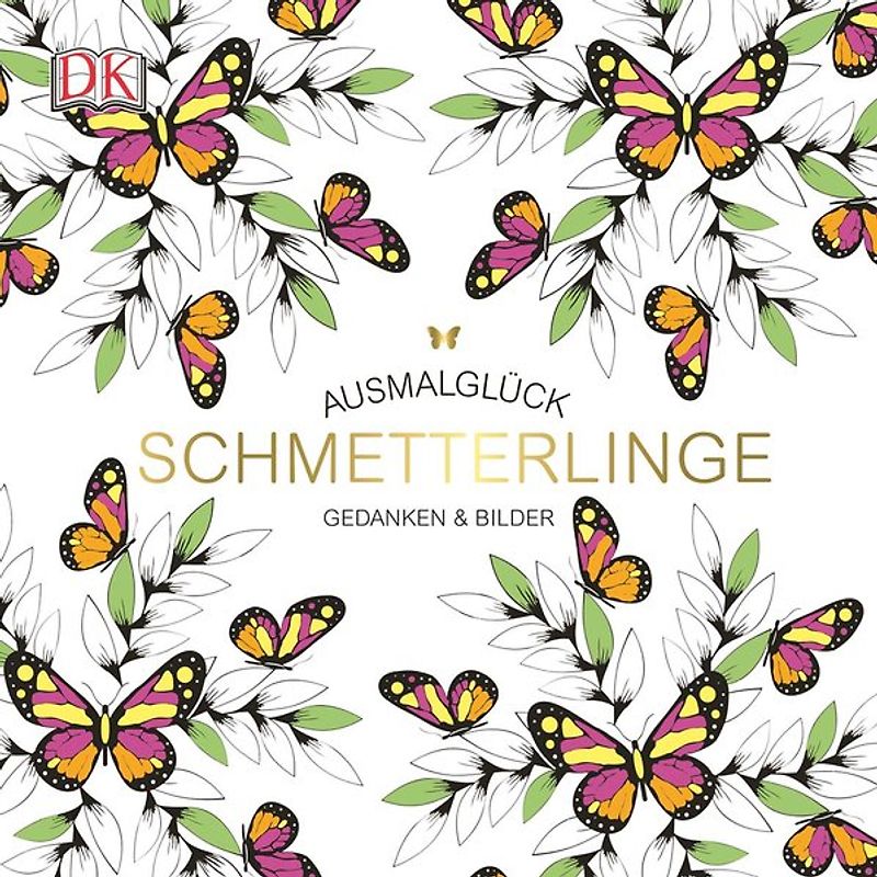 Ausmalglück Schmetterlinge