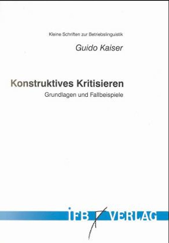 Konstruktives Kritisieren