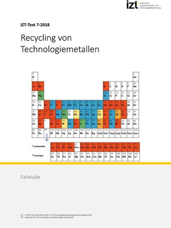 Recycling von Technologiemetallen