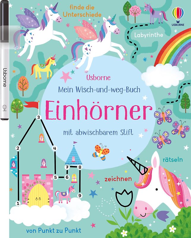 Mein Wisch-und-weg-Buch: Einhörner