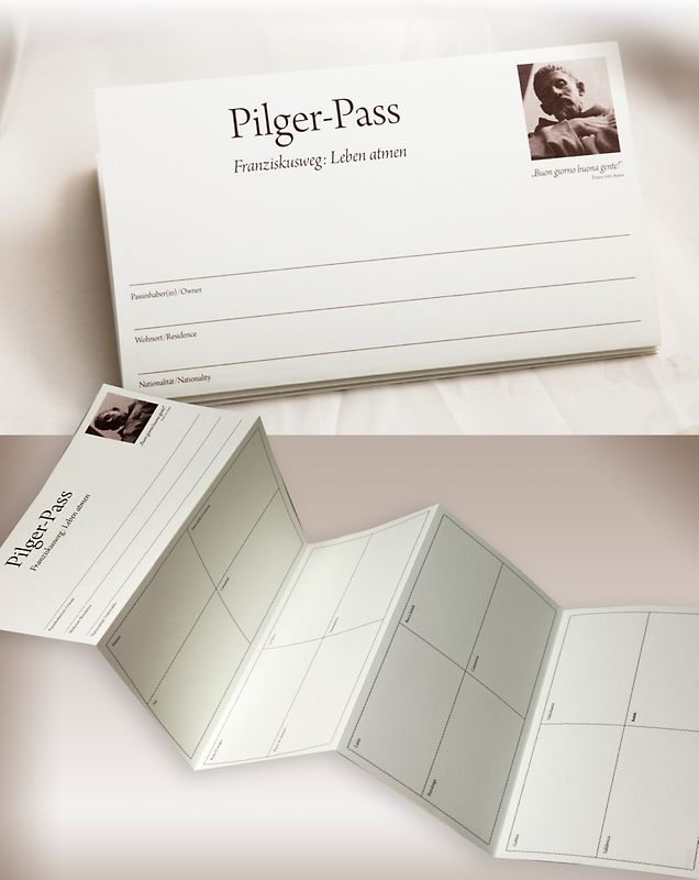 Pilgerausweis Franziskusweg - Leben atmen