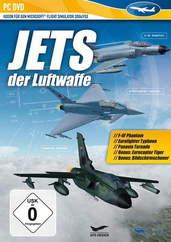 FSX AddOn: Jets der Luftwaffe (Phantom/Eurofighter/Tornado) PC Spiele