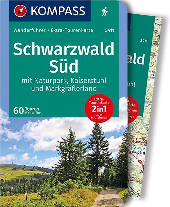 KOMPASS Wanderführer Schwarzwald Süd mit Naturpark, Kaiserstuhl und Markgräflerland