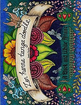 Zen henna tanga doodle: A Black and White Affaire