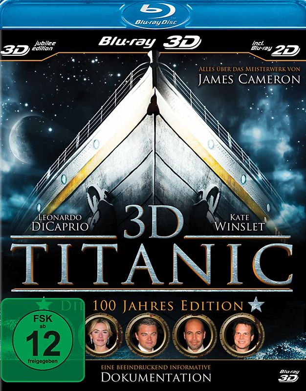 Titanic 3D [Die 100-Jahre-Edition, 3D Blu-ray inkl. 2D] 3D Blu-ray Disc