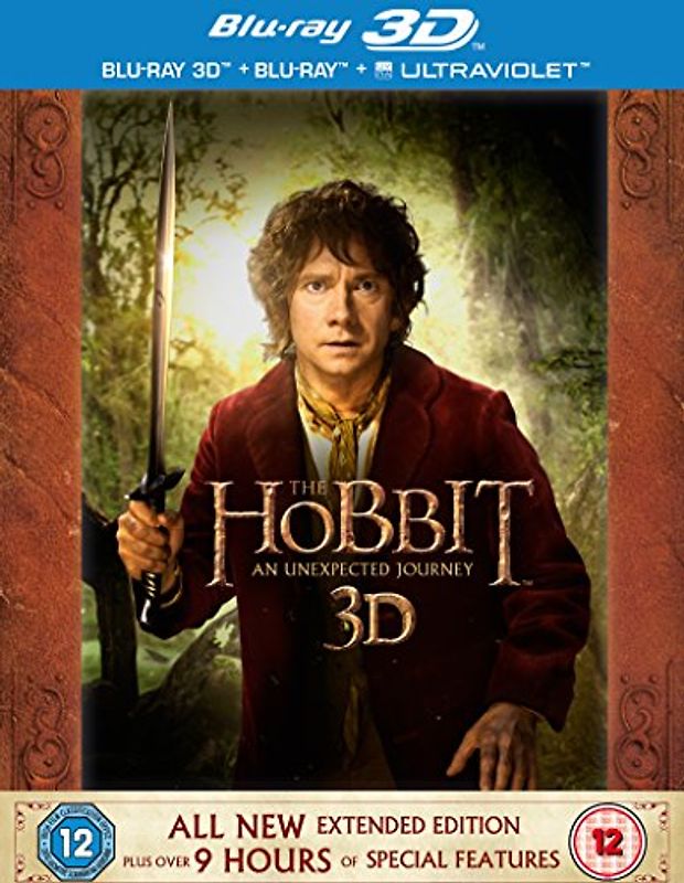 The Hobbit: An Unexpected Journey - Extended Edition [Blu-ray 3D + Blu-ray + UV Copy] [2012] [Region Free] 3D Blu-ray Disc