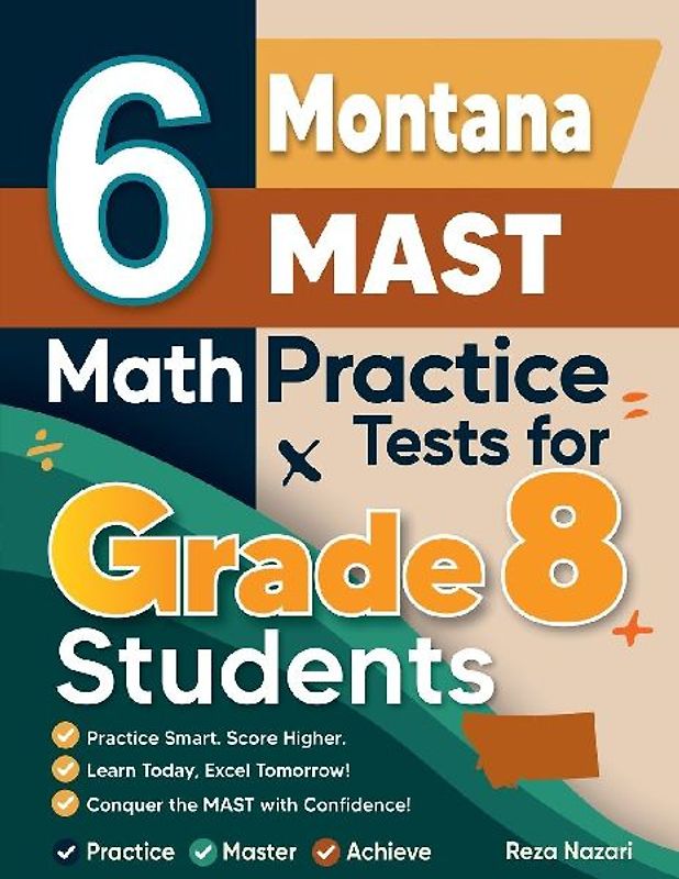6 Montana MAST Math Practice Tests for Grade 8 Students