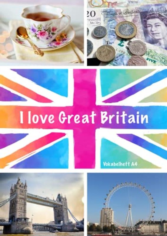 Vokabelheft A4: Englisch Vokabelheft, DIN A4, 2 Spalten, viele Seiten