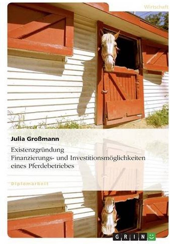 Finanzierungs- und Investitionsmöglichkeiten eines Pferdebetriebes - Großmann, Julia