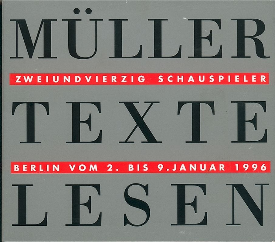 Texte gelesen von 42 Berliner Schauspielern