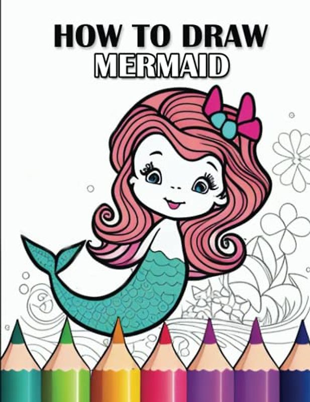 How To draw Mermaid: Mermaid Activity Book | A Step-by-Step Guide to Drawing Mermaids