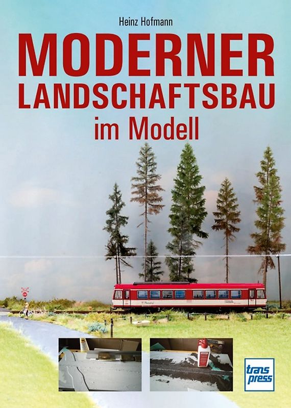Moderner Landschaftsbau im Modell
