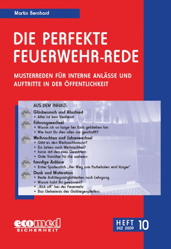 Die perfekte Feuerwehr-Rede Heft 10