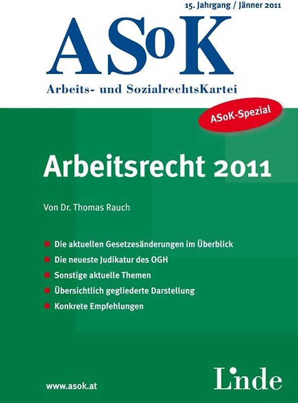 ASoK-Spezial Arbeitsrecht 2011