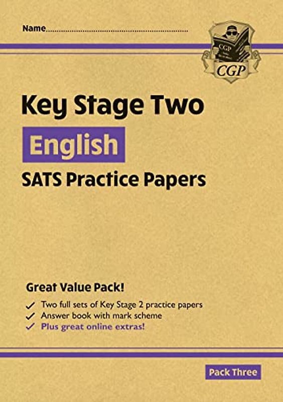 New KS2 English SATS Practice Papers: Pack 3 (for the 2020 tests) (CGP KS2 SATS)