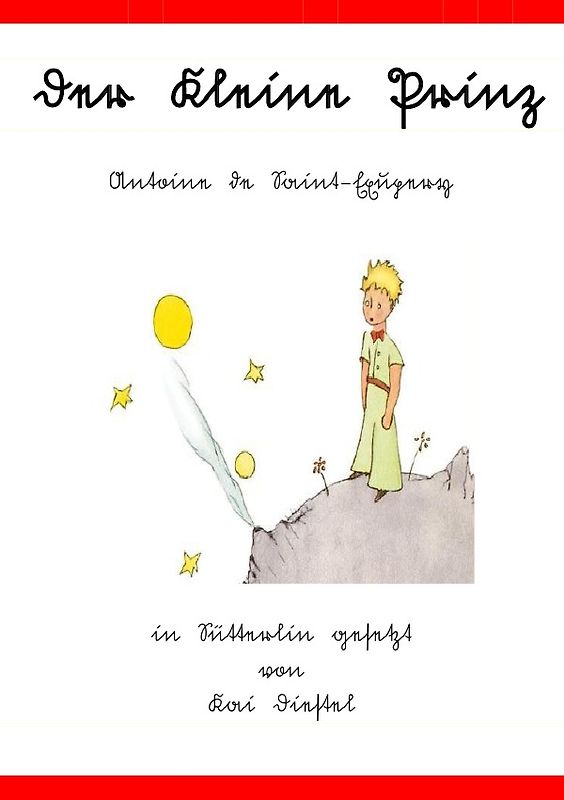 Der kleine Prinz - Sütterlinausgabe
