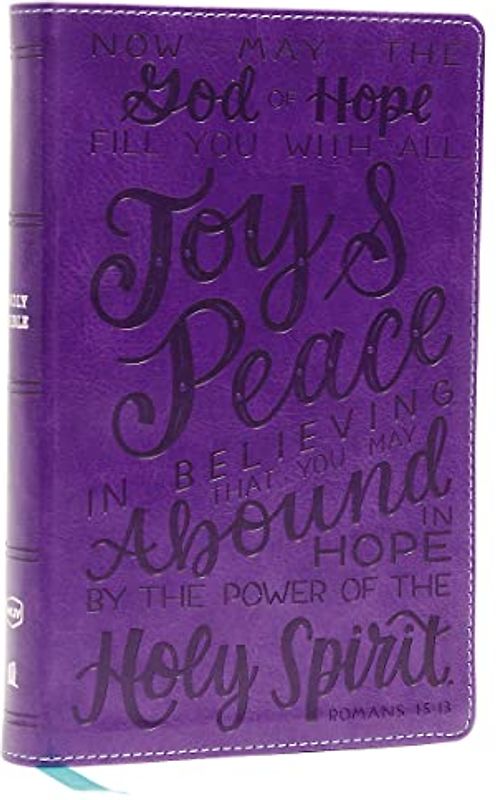Nkjv, Holy Bible for Kids, Verse Art Cover Collection, Leathersoft, Purple, Comfort Print
