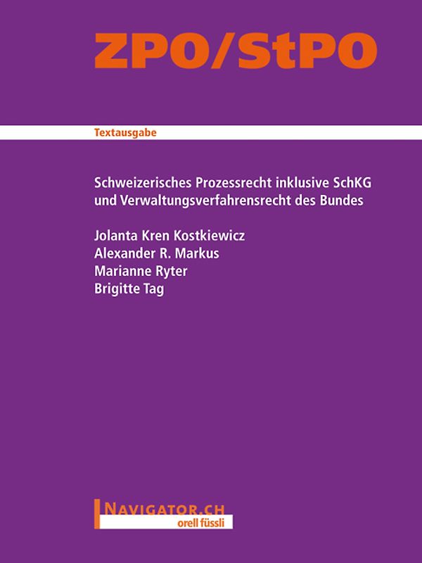 ZPO/StPO Textausgabe