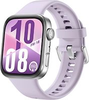 Huawei Watch Fit 4 38 mm argent avec bracelet en fluoroélastomère violet