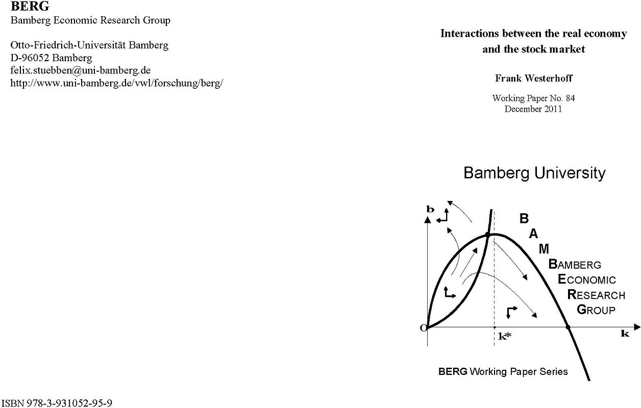 Interactions between the real economy and the stock market