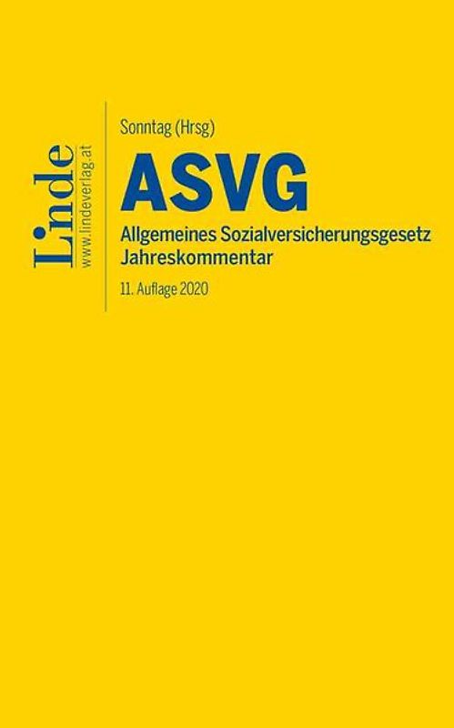 ASVG | Allgemeines Sozialversicherungsgesetz 2020