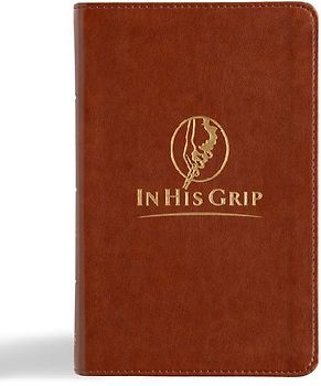 CSB in His Grip Golfer's Bible, Brown Leathertouch