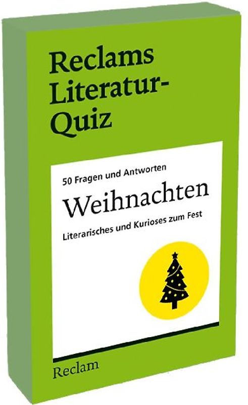 Weihnachten. Literarisches und Kurioses zum Fest. 50 Fragen und Antworten für Büchermenschen