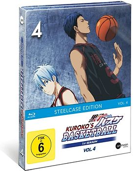 Kuroko's Basketball - Season 1 - Vol. 4 [Limited Steelbook Edition, inkl. Acryl Figur & Panini Sammelkarten] Blu-ray Disc