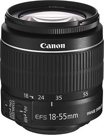 Canon EF-S 18-55 mm F3.5-5.6 IS II 58 mm Objectif (adapté à Canon EF-S) noir