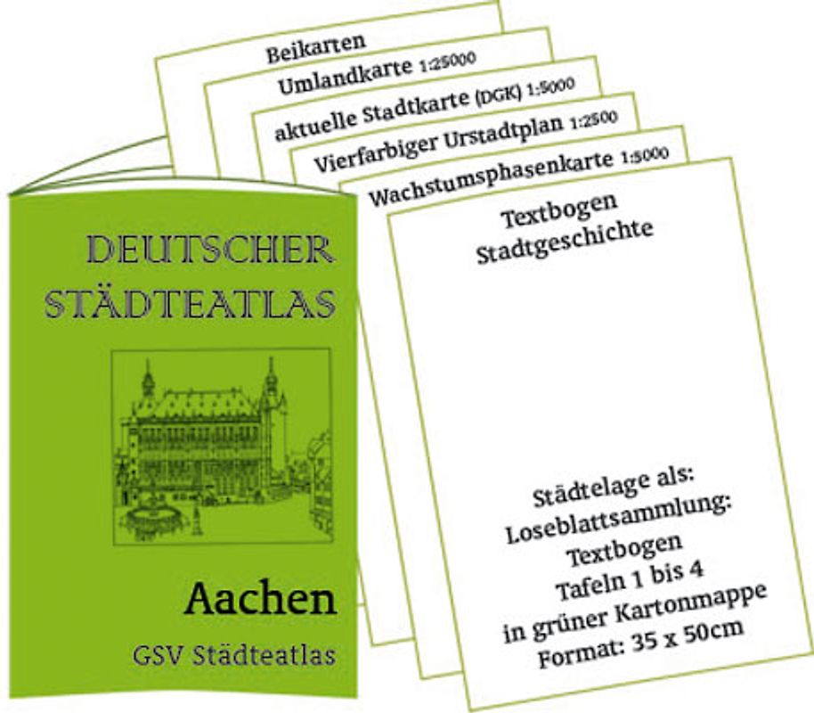 Stadtmappe Aachen - Deutscher Städteatlas