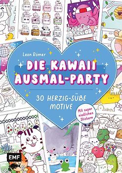 Die Kawaii-Ausmal-Party – 30 herzig-süße Motive ausmalen