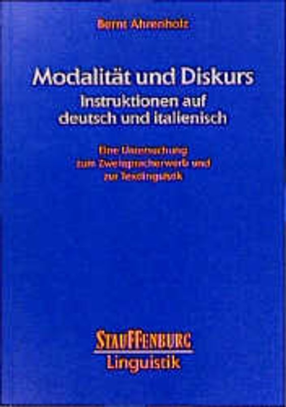 Modalität und Diskurs - Instruktionen auf deutsch und italienisch