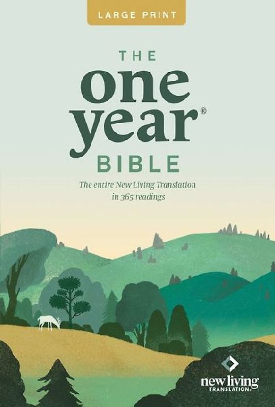 One Year Premium Slimline Bible-NLT-Large Print 10th Anniversary