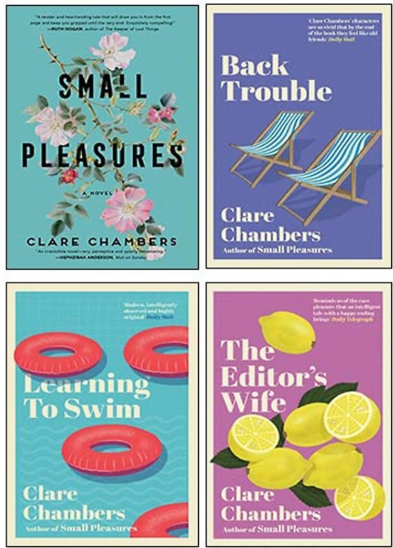Clare Chambers 4 Books Collection Set (Small Pleasures, The Editor's Wife, Back Trouble, Learning to Swim)