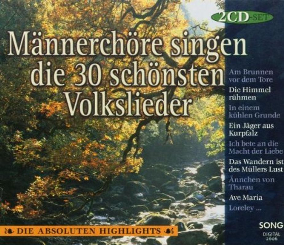 Various - Männerchöre Singen die 30 Schönsten Volkslieder