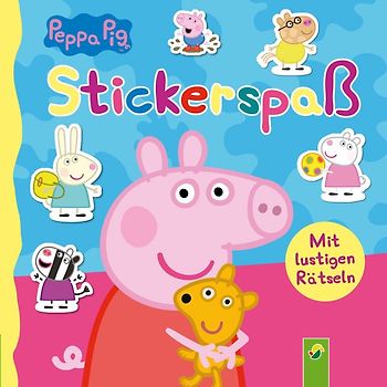 Peppa Pig Stickerspaß. Kunterbunte, kreative Seiten zum Stickern, Rätseln und Ausmalen