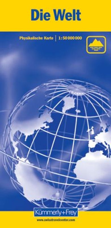 Kümmerly+Frey Weltkarte physikalisch 1:50 Mio.