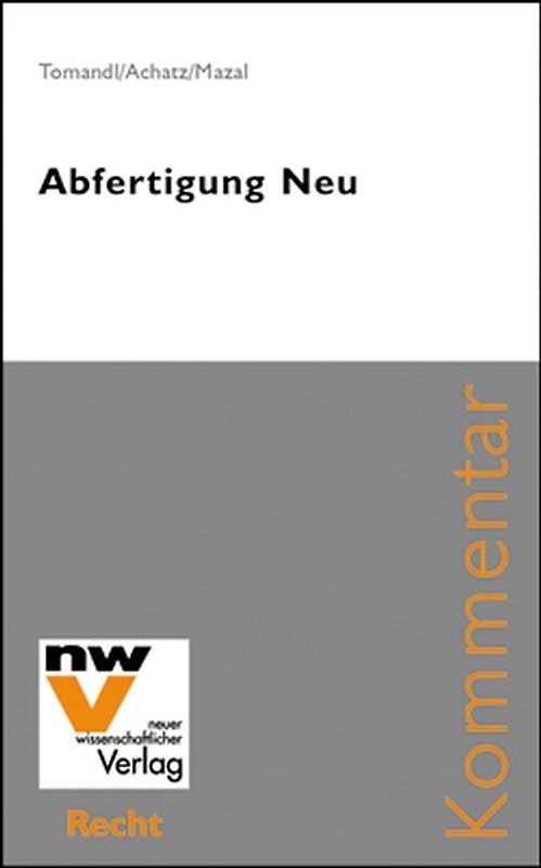 Abfertigung Neu