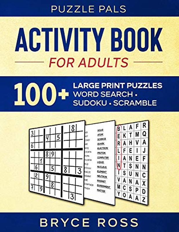 ACTIVITY BOOK FOR ADULTS: 100+ Large Print Puzzles (Activity Books For Adults)