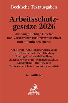 Arbeitsschutzgesetze 2026
